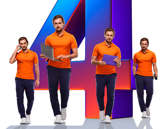 Великолепная четверка Ростелеком в деревня Заверхская Слобода (Орловская область)